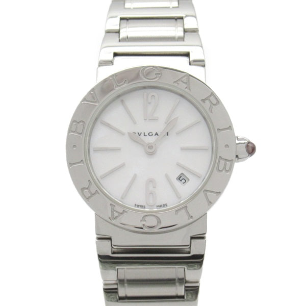 BVLGARI BBL26S Ladies' Stainless Steel Wristwatch with White Shell Dial BBL26S