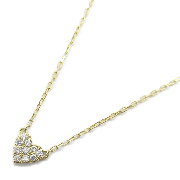 AHKAH K18 Yellow Gold & Pave Diamond Heart Pendant Necklace for Women