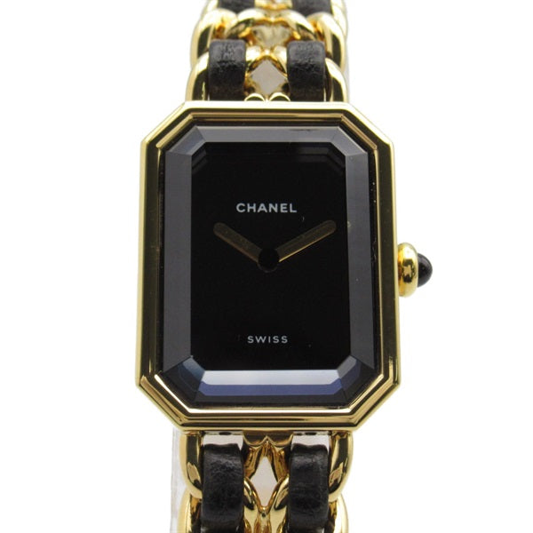 Chanel Premiere L Women's Gold Plated Quartz Wristwatch with Leather Strap H0001 - CC Edition H0001