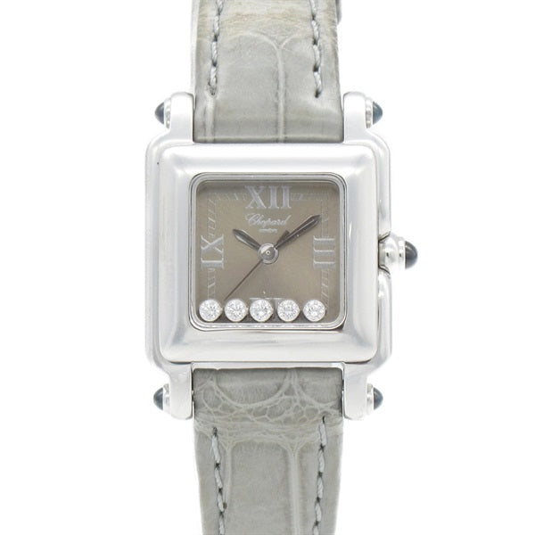 Chopard Ladies' Stainless Steel/Diamond/Croc Leather Belt Wristwatch 27/8892-23 27/8892-23