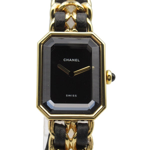 Chanel Premiere L Women's Gold Plated Quartz Wristwatch with Leather Belt H0001 H0001