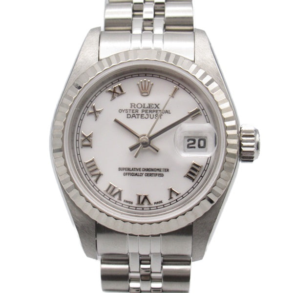 ROLEX Women's Datejust 79174 Mechanical Automatic Wrist Watch Made of 18K White Gold and Stainless Steel 79200.0