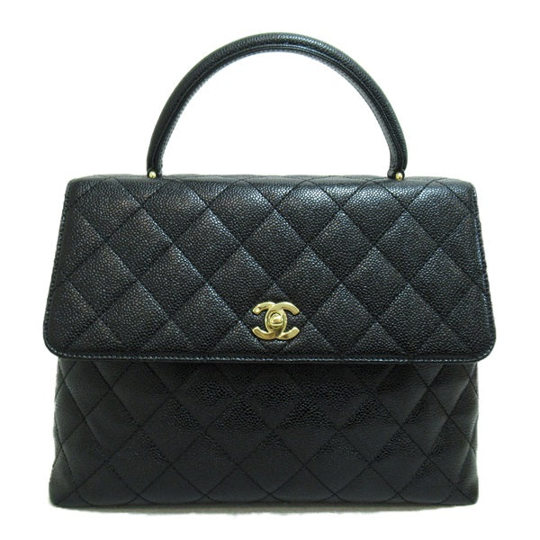 CC Quilted Caviar Handle Bag