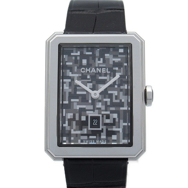 CHANEL Boyfriend Neo Tweed Women's Wrist Watch - Stainless Steel, Quartz H6128
