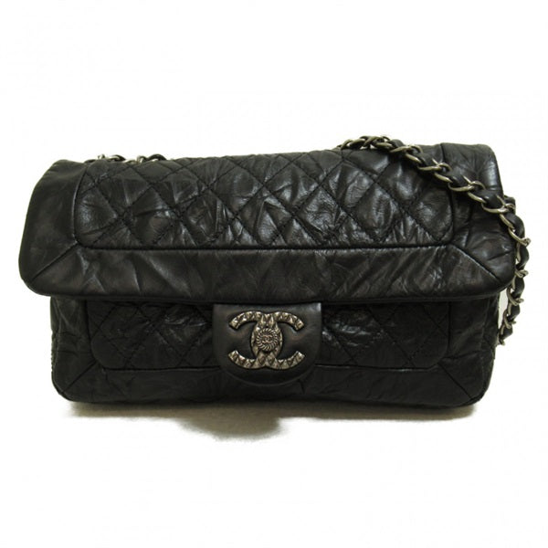 Quilted Aged Rider Flap Bag