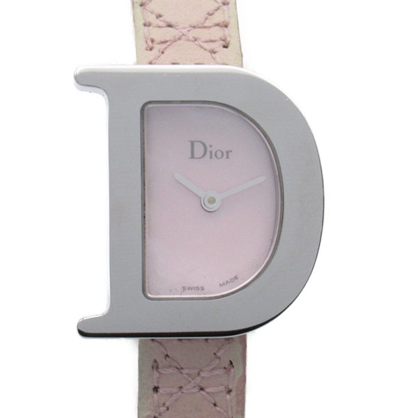 Dior Simply Women's Pink Stainless Steel Quartz Wristwatch with Leather Strap CD101110 CD101110