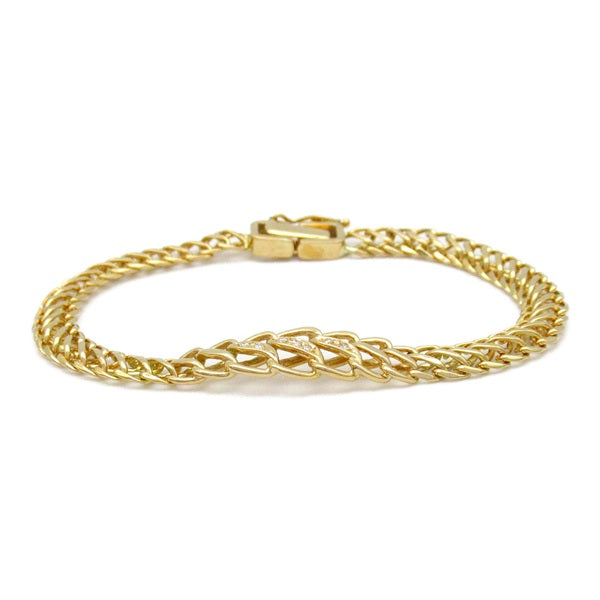 TASAKI Yellow Gold K18 Bracelet with Diamonds for Women
