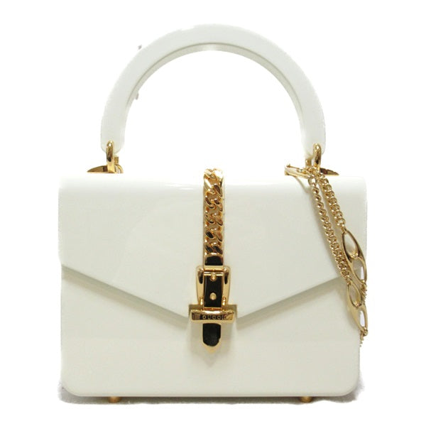 Gucci Acrylic Mini Sylvie 1969 Handbag Plastic Handbag 589482 in Excellent condition
