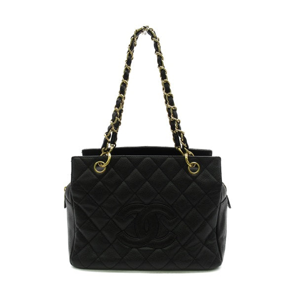 CC Quilted Caviar Chain Tote