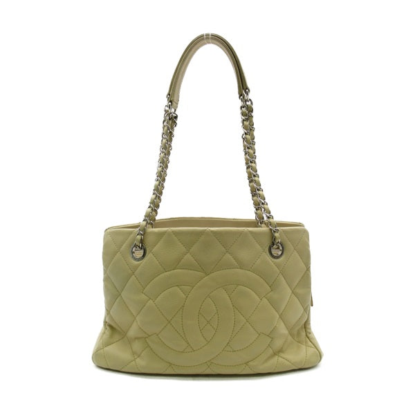 Quilted Caviar Chain Tote Bag