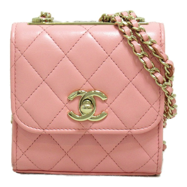 CC Quilted Leather Mini Chain Shoulder Bag