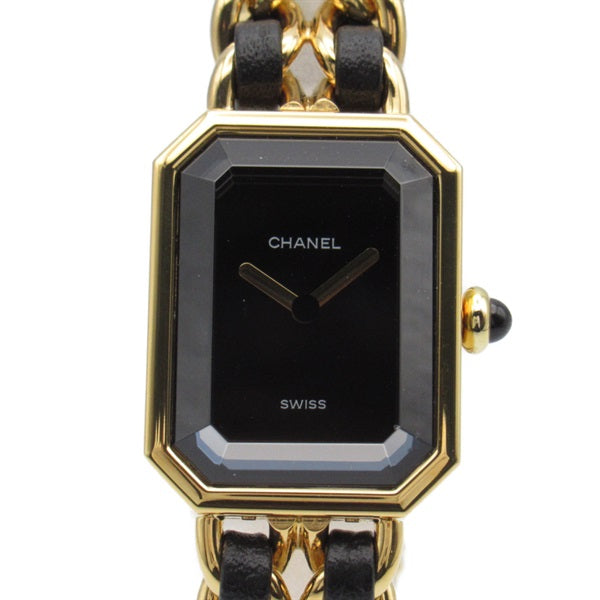 CHANEL Women's Wrist Watch H0001 with Gold Plating and Leather Strap H0001