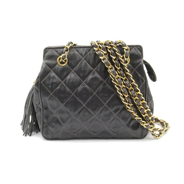 CC Quilted Leather Tassel Chain Tote