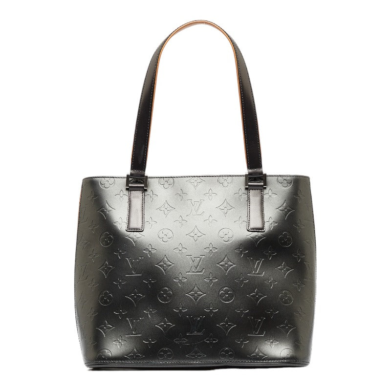 Louis Vuitton Monogram Mat Stockton Leather Tote Bag M55112 in Excellent condition