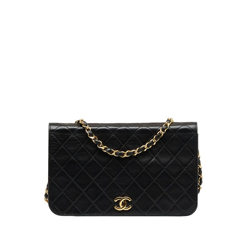 CC Quilted Leather Full Flap Bag – LuxUness