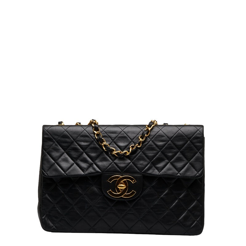 Chanel Maxi Classic Single Flap Bag Leather Shoulder Bag in Good condition