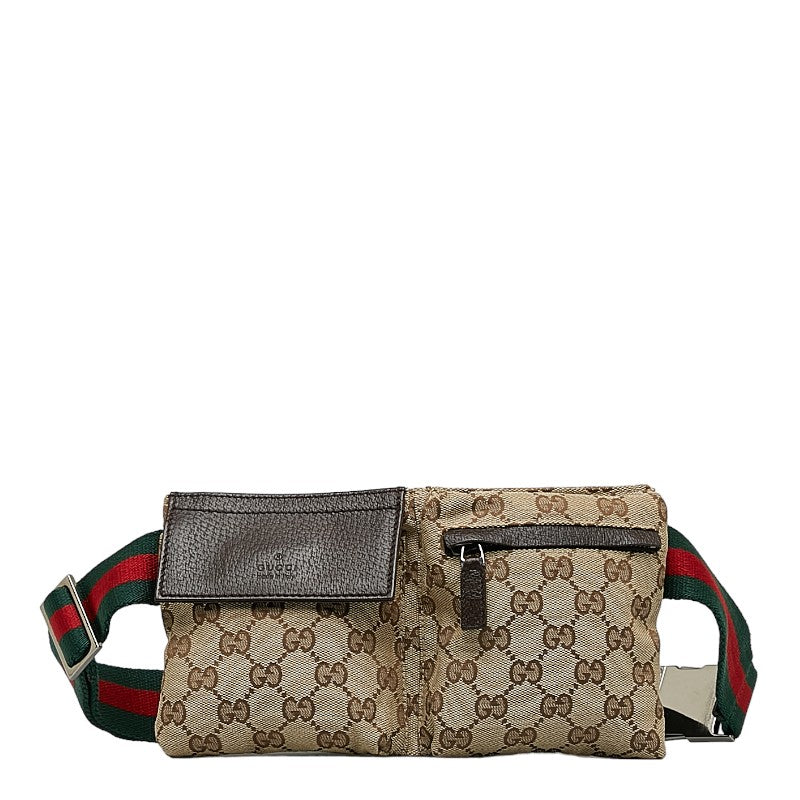 Gucci GG Canvas Web Belt Bag  Canvas Belt Bag 162962 in Good condition
