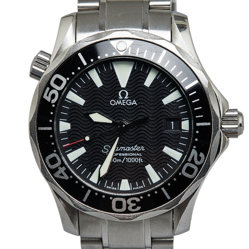 Omega Seamaster Professional 2262.50 Automatic Men's Watch Silver Stainless Steel with Black Dial 2262.50 AT