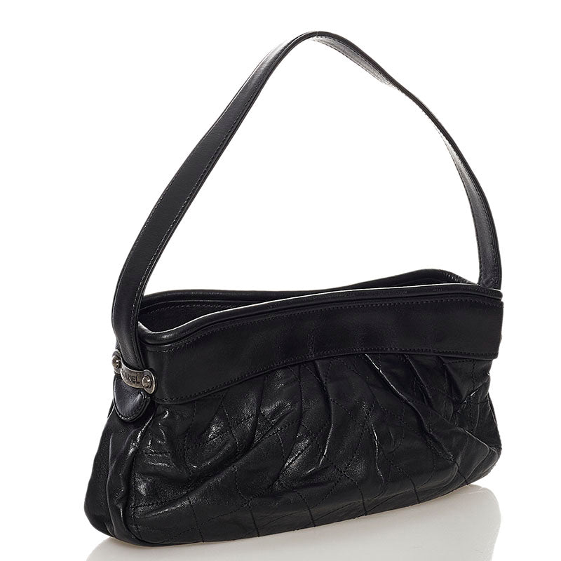 Matelasse Leather Shoulder Bag