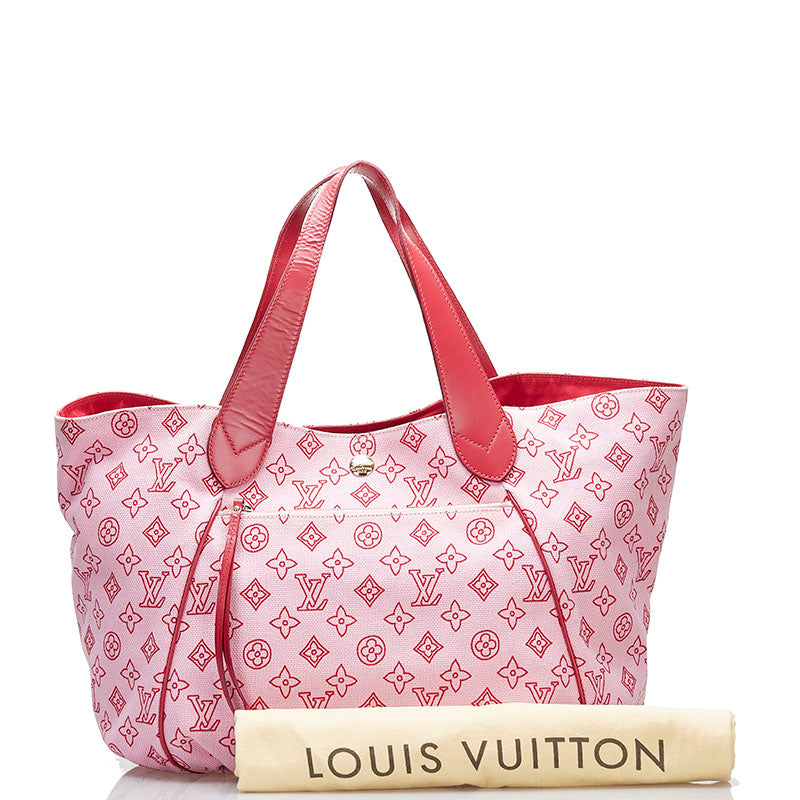 Louis Vuitton Pink Canvas Cabas Ipanema Tote Gm