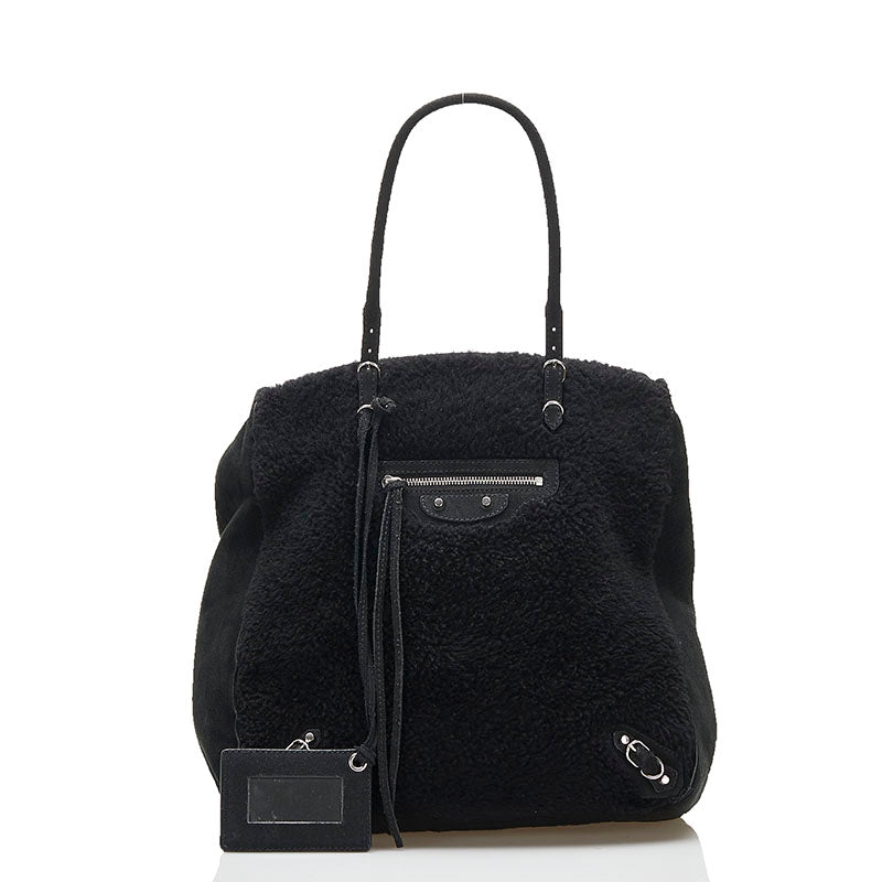 Shearling Papier Tote Bag – LuxUness