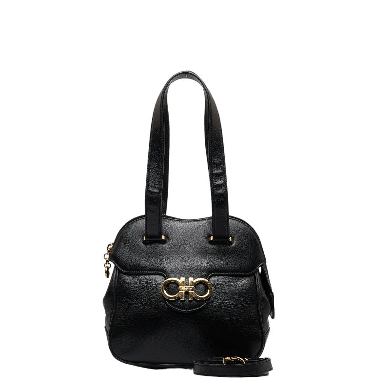 Gancini Leather Shoulder Bag AB-21 7166