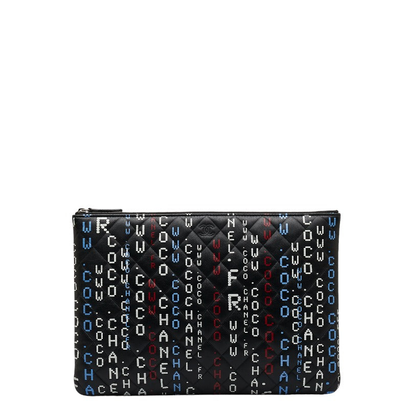 Quilted Leather Data Center Clutch