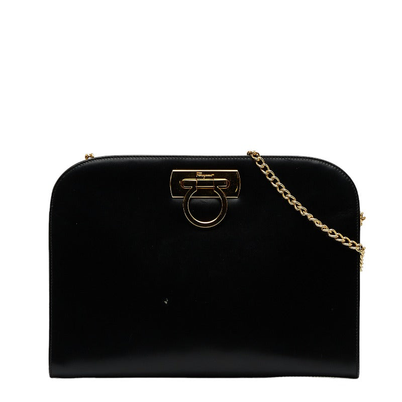 Leather Diana Clutch on Chain P-21 0587