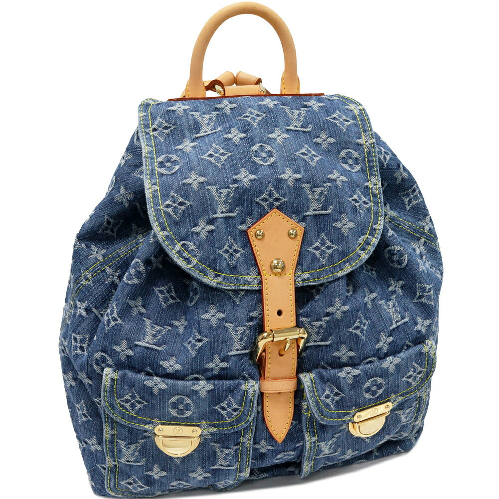 Monogram Denim Sac a Dos GM Backpack – LuxUness