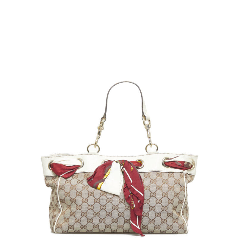 GG Canvas Positano Scarf Tote 162879