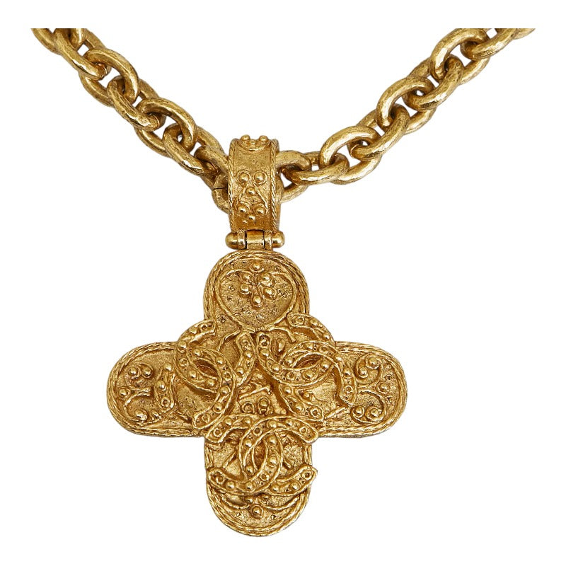 CC Logo Cross Chain Necklace