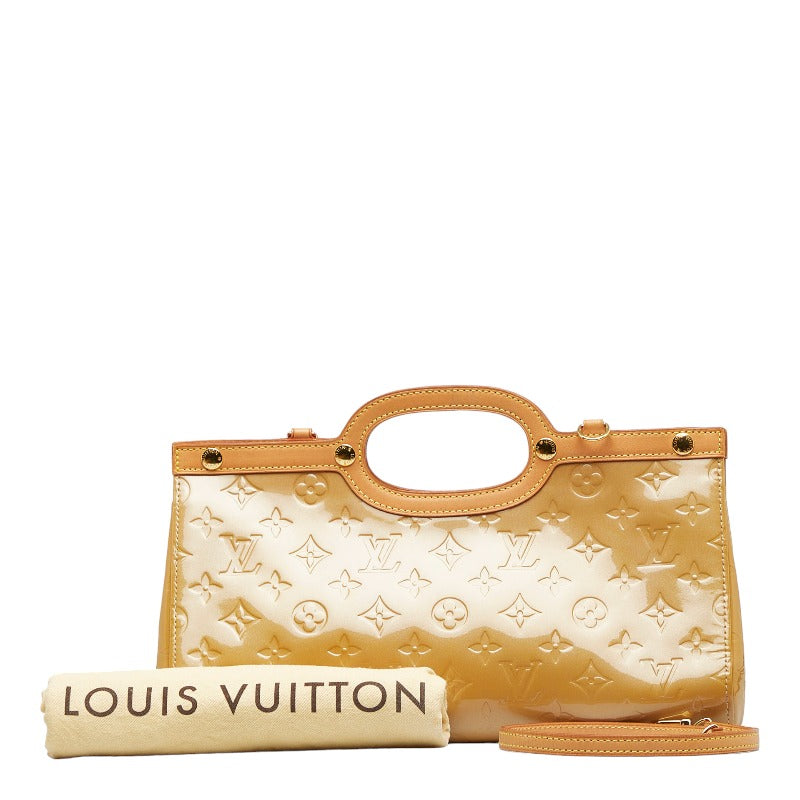 Louis Vuitton Beige Monogram Vernis Leather Roxbury Drive