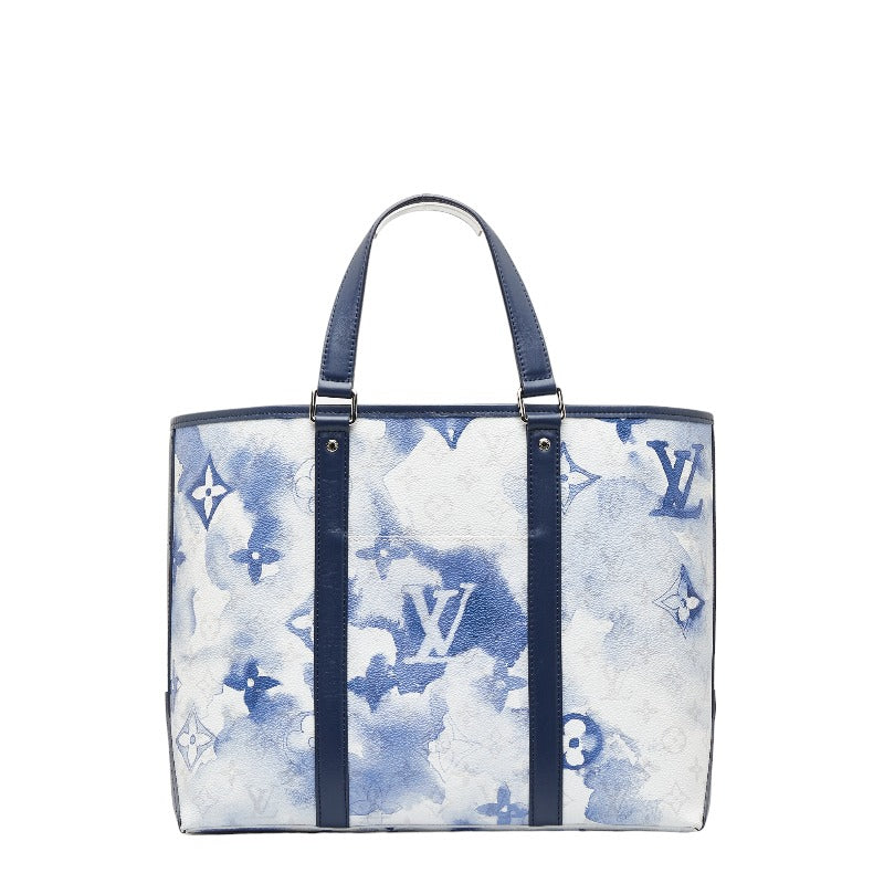 LOUIS VUITTON Monogram Water Color Weekend Tote PM Bag Blue M45756