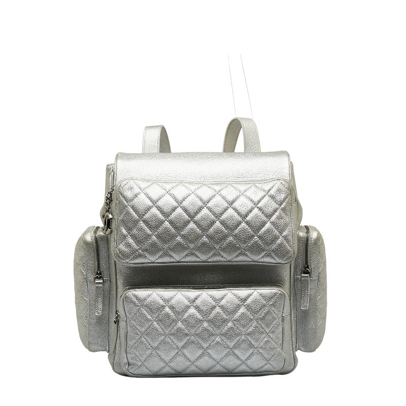 Quilted Leather Rock Airlines Backpack
