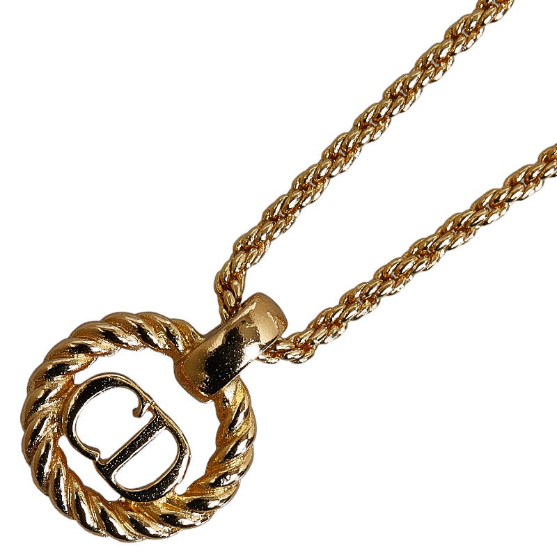 Dior Ladies Necklace with Gold Plated CD Logo Pre-Owned