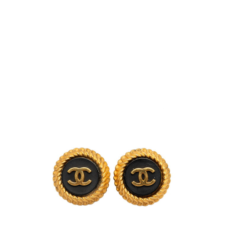 CC Round Clip On Earrings