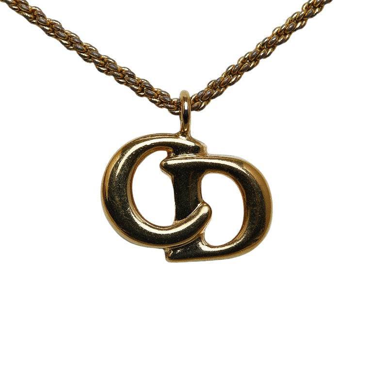 DIOR Gold Plated CD Chain Necklace for Women