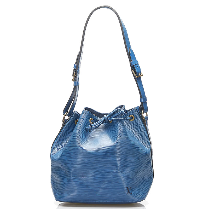 Louis Vuitton Petit Noe Shoulder Bag Handbag Blue EPI Leather M44105 - VERY  GOOD