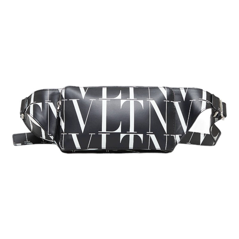 VLTN Logo Leather Belt Bag