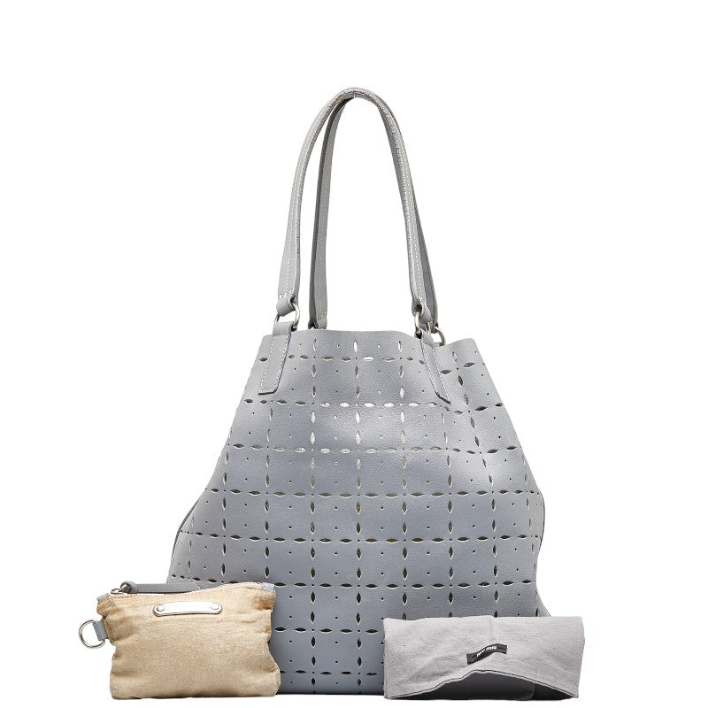 Perforated Leather Tote Bag