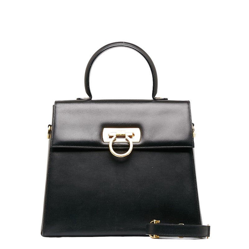 Leather Gancini Handbag E-21 0536