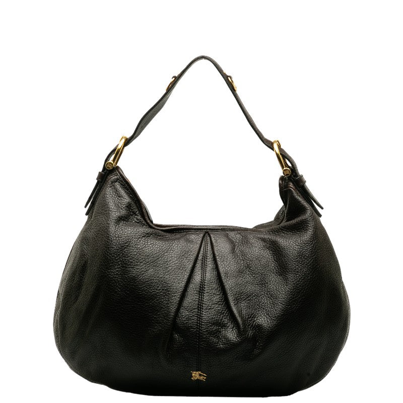 Burberry Leather Malika Hobo Bag Leather Shoulder Bag in Good condition