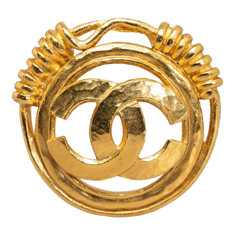 Chanel CC Spring Wire Brooch Metal Brooch in Good condition
