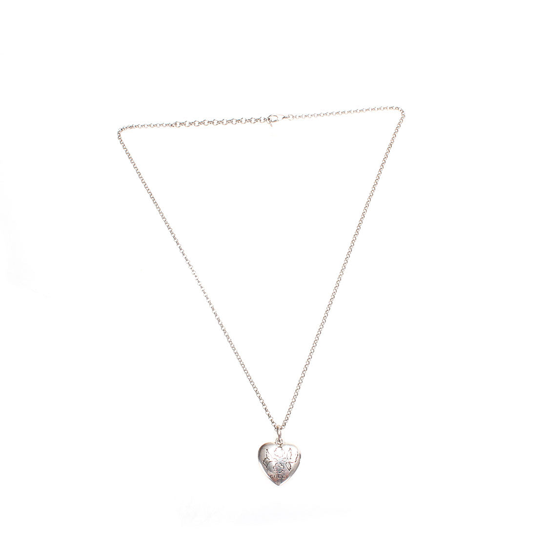 Blind for Love Heart Pendant Necklace
