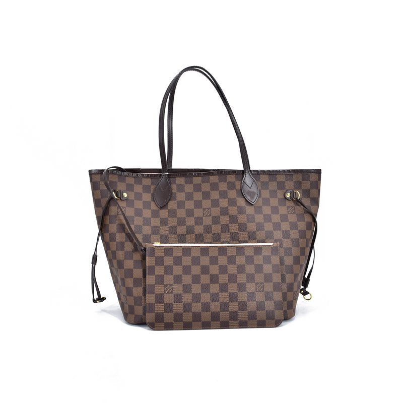 Damier Ebene Neverfull MM with Pouch