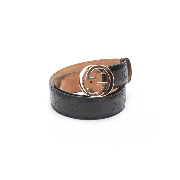 Guccissima Signature Belt 214351