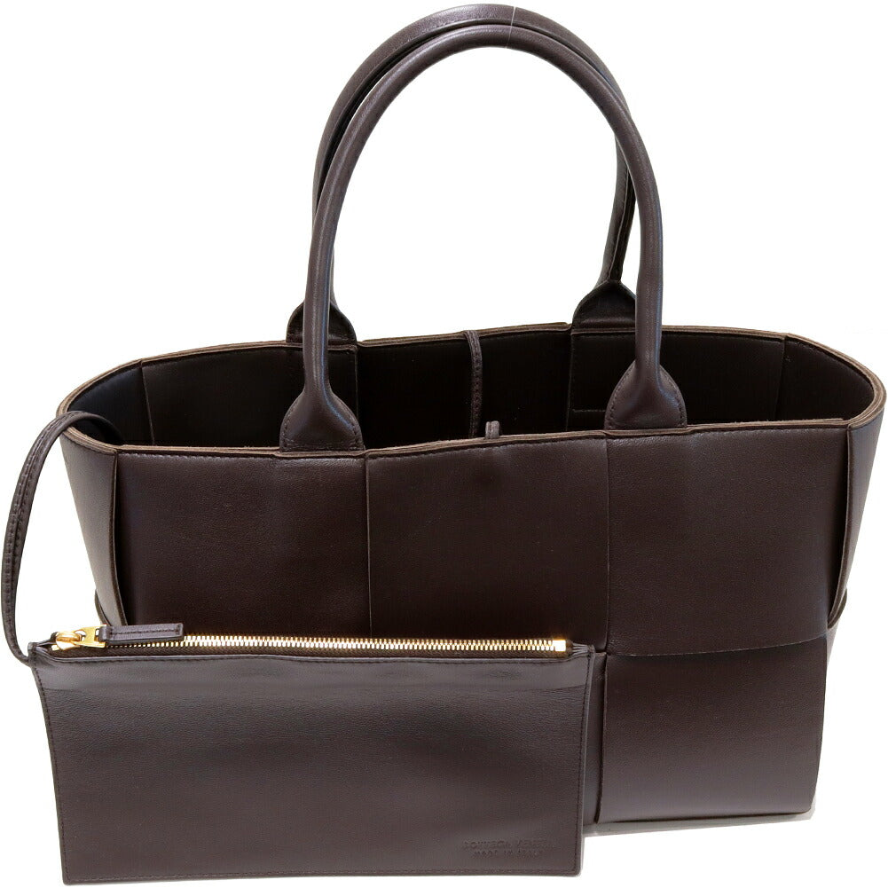 Macro Intreccio Leather Arco Tote Bag