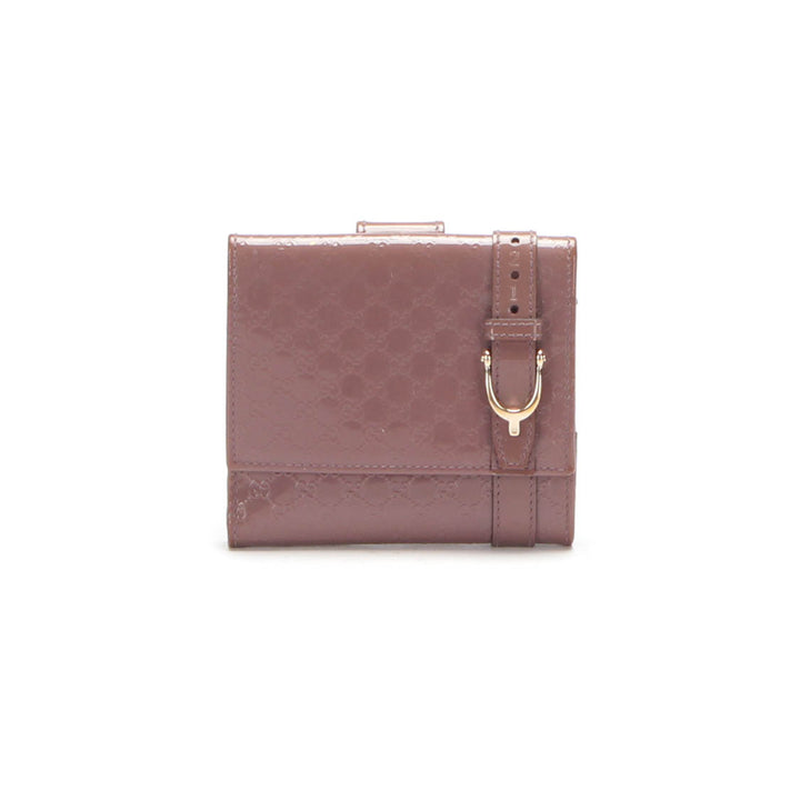 Microguccissima Patent Flap Wallet