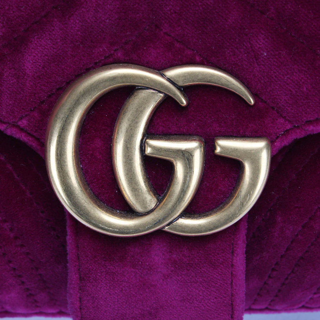 Small GG Marmont Velvet Shoulder Bag 443497