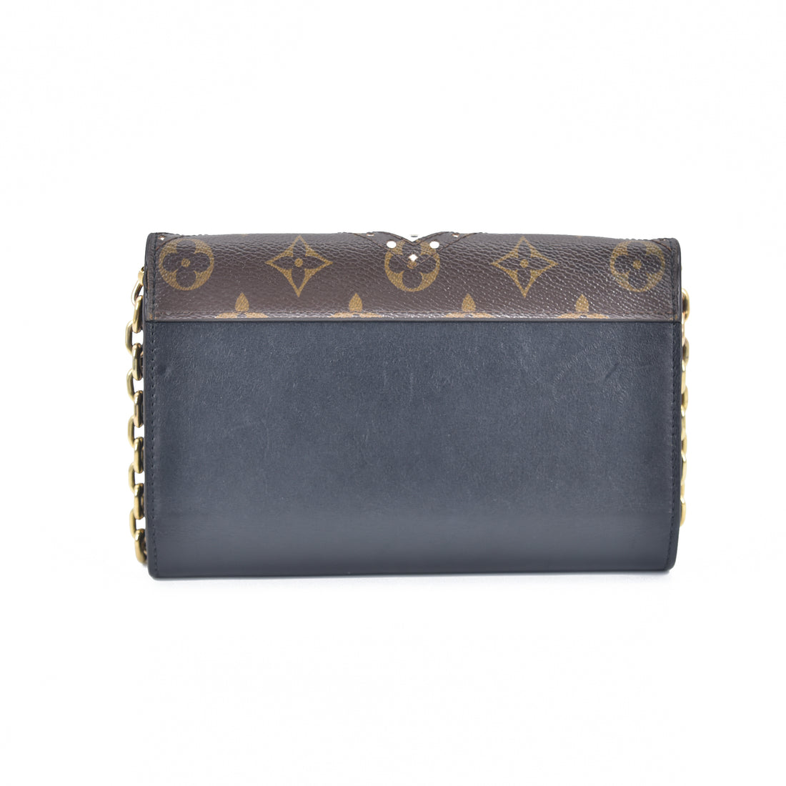 Veau Satin Monogram Twist Wallet On Chain